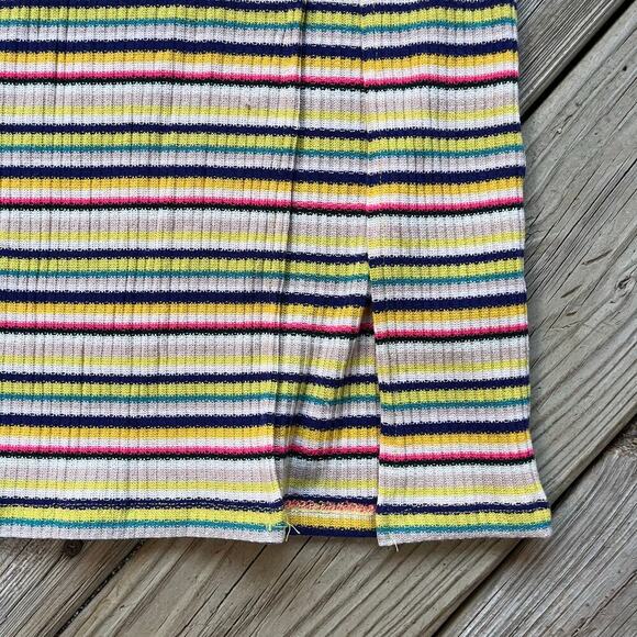 Buffalo David Bitton Colorful Striped Knit Midi Skirt Size S. NEW - Picture 4 of 9